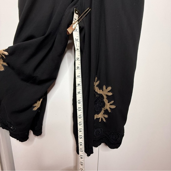 Cleobella Black Embroidered Jumpsuit Boho style lightweight - Small - Picture 10 of 13